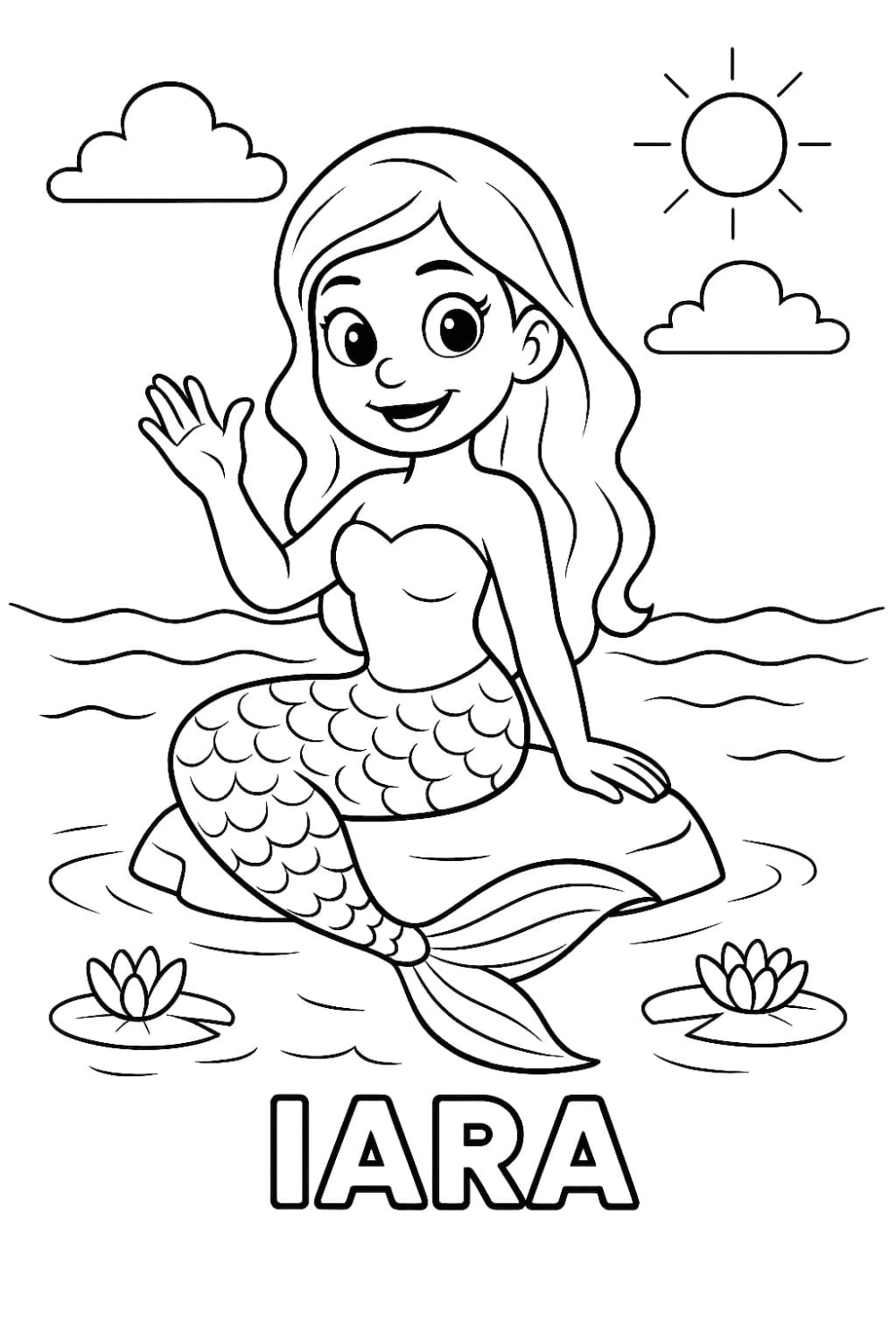 Colorindo A Sereia Iara Em Seu Habitat Encantado Para Imprimir E Colorir Colorindo A Sereia Iara Em Seu Habitat Encantado Para Imprimir E Colorir