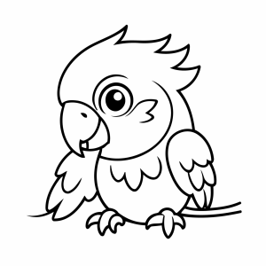 Desenhos de Araras para colorir