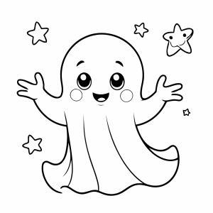 Desenhos de Fantasmas para colorir