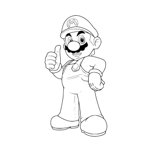 Desenhos de Mario Bros para colorir