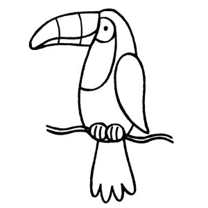 Desenhos de Tucano para colorir