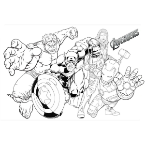 Desenhos de Vingadores para colorir