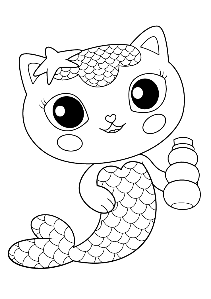 A Charmosa Gatinha Sereia