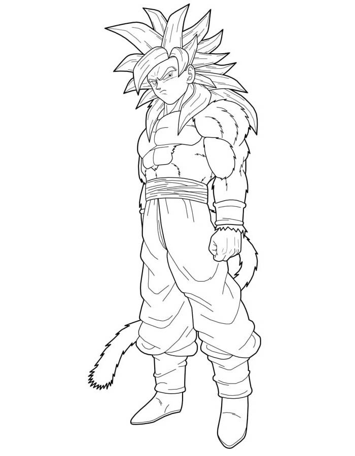A Suntuosa Forma Super Saiyajin 4 de Goku