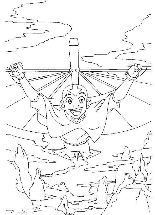 Aang sobrevoa os céus: Uma aventura mística
