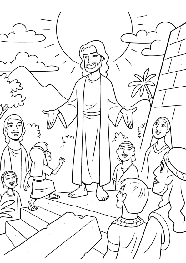 Abraçando Jesus: Uma Cena de Paz