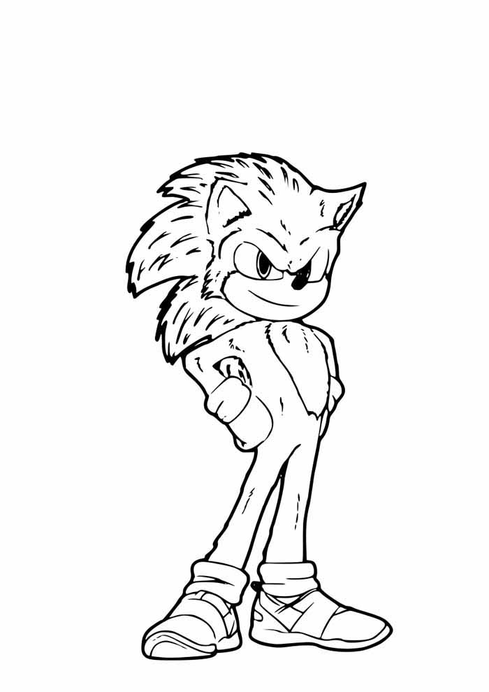Acelere com Sonic para Colorir