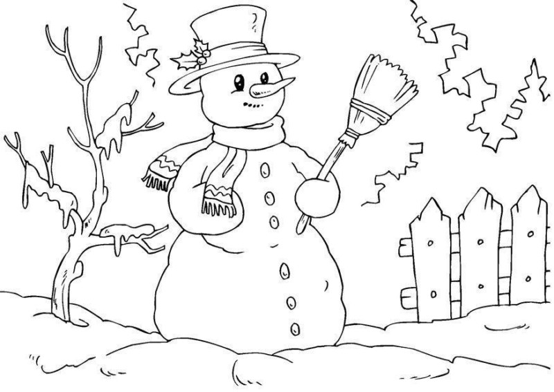 A Alegre Nevasca com o Boneco de Neve