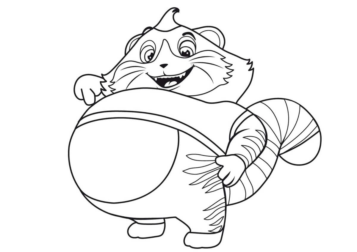 Alegre Personagem para Colorir do 44 Gatos