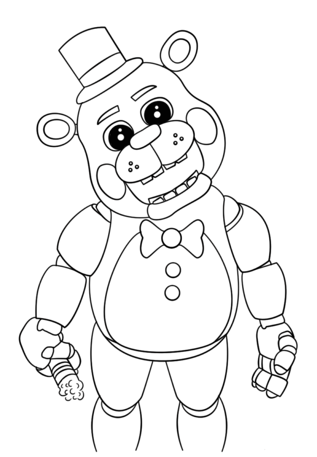 Alegria de Colorir com Freddy: O Ursinho Noturno