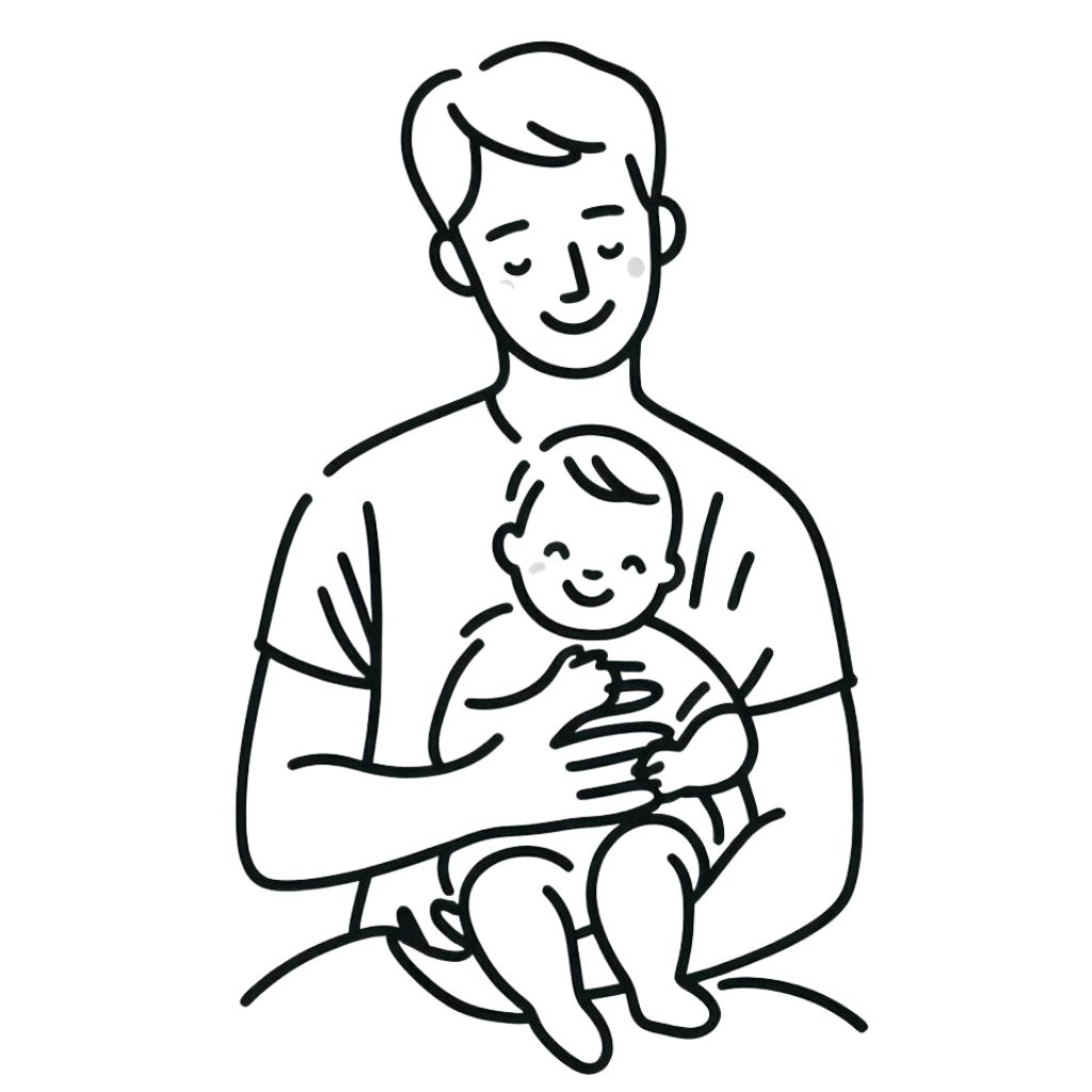 Alegria de Ser Pai: Abraço Aconchegante