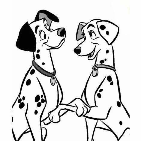 Amor Canino dos Dálmatas Animados