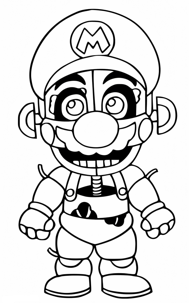 Animatronic do Mario em FNAF