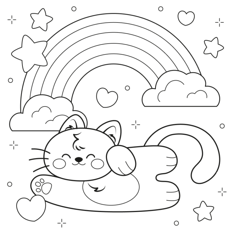 Arco-Íris e Gatinho Encantado