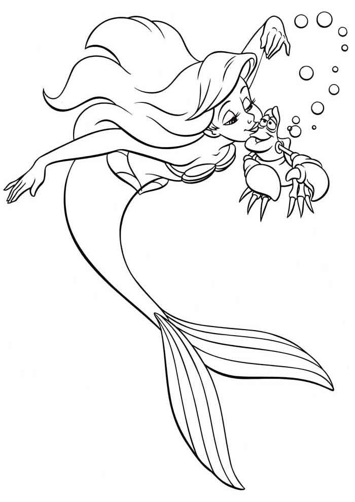 Ariel e Sebastião em um Encontro Submarino