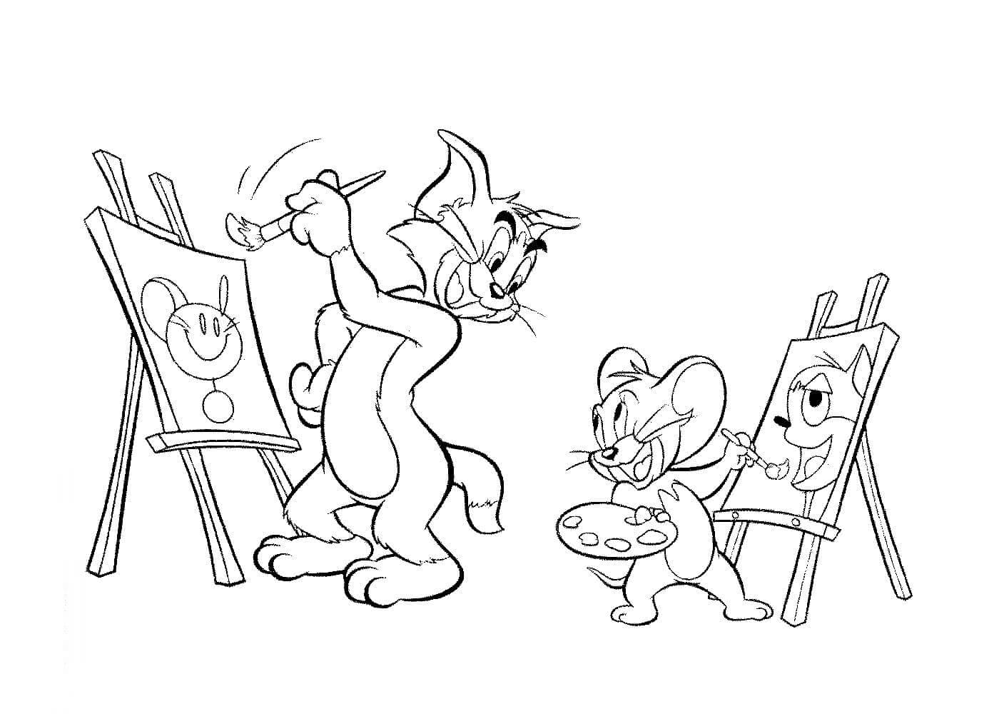 Arte Criativa com Tom e Jerry