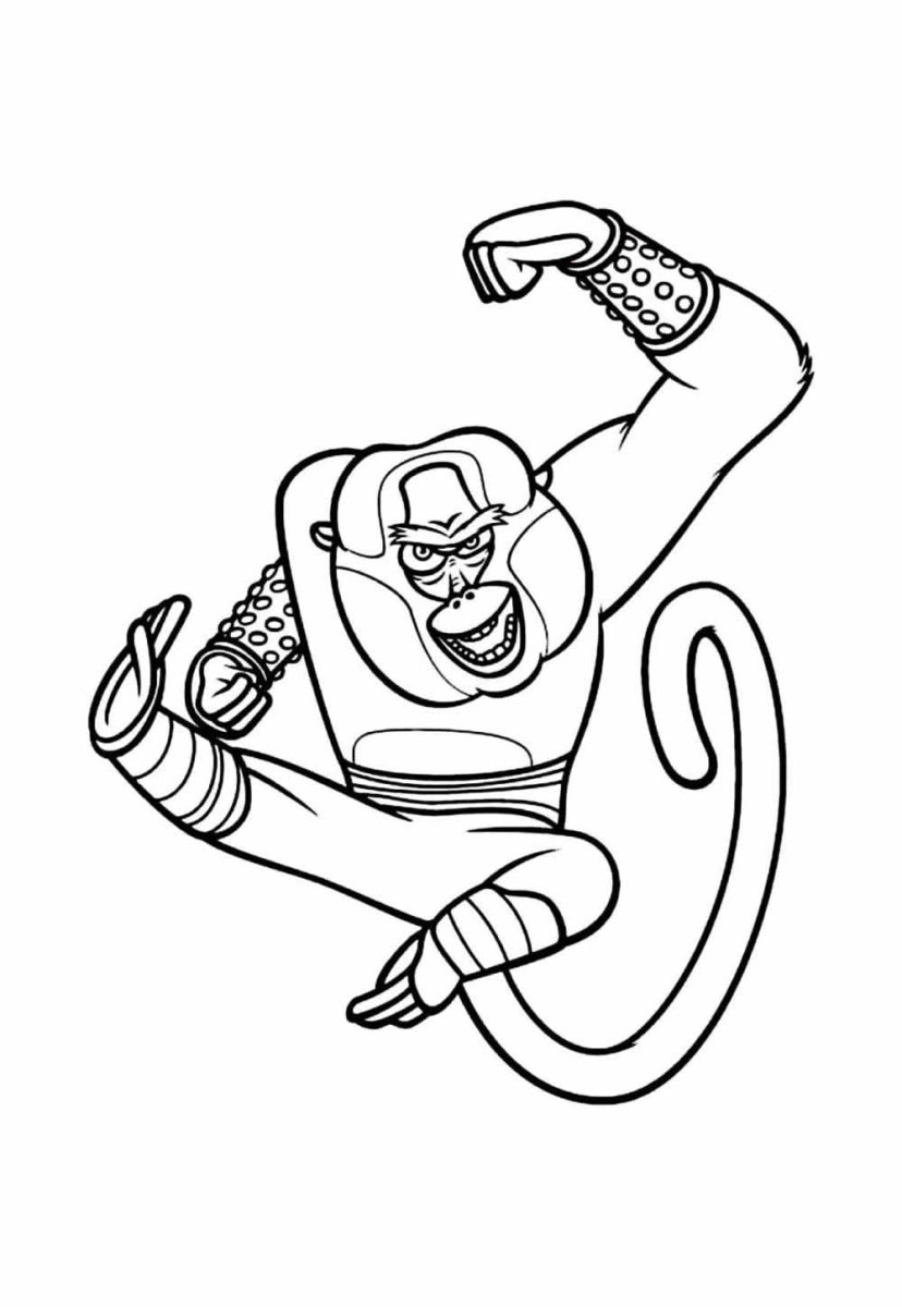 A Arte de Kung Fu com o Mestre Macaco