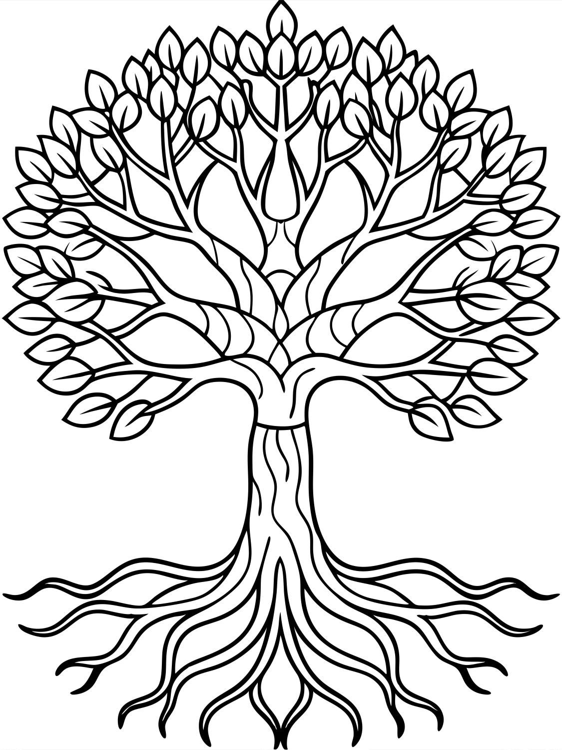 Árvore de Vida para Colorir