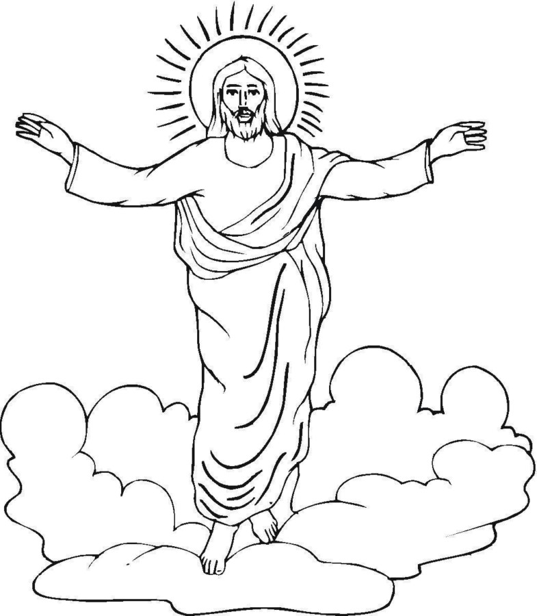A Ascensão de Jesus sobre as Nuvens