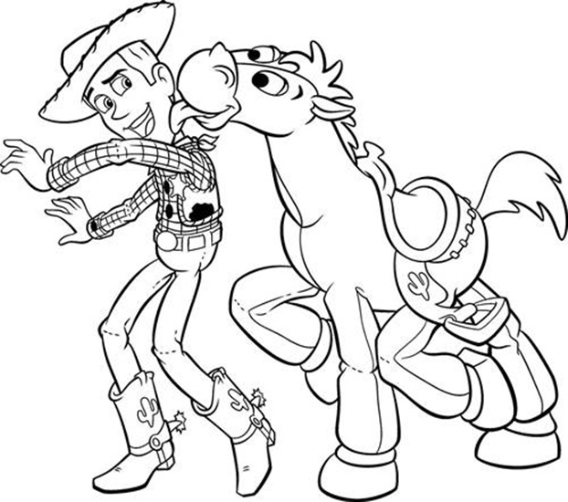 Aventura Animada com Cowboy e Cavalo Disney