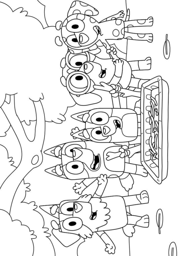 Aventura ao Ar Livre com Bluey e Amigos