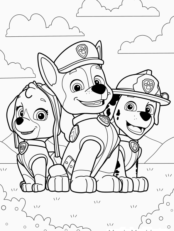 Aventura Canina: Hora de Colorir os Heróis Patudos!