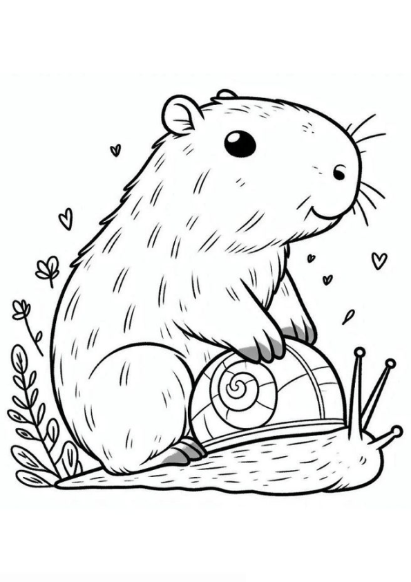 Aventura do Capivara e Caracol no Jardim