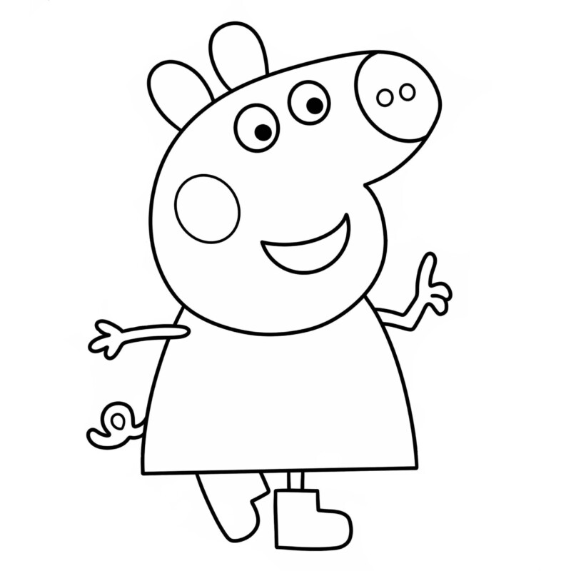 Dê Cor à Aventura da Peppa Pig