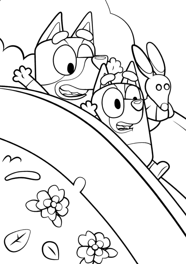Aventura Colorida com Bluey e Bingo