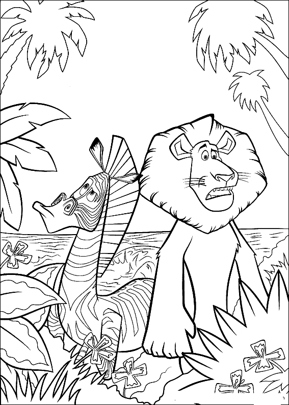 Aventura Colorida com os Amigos de Madagascar