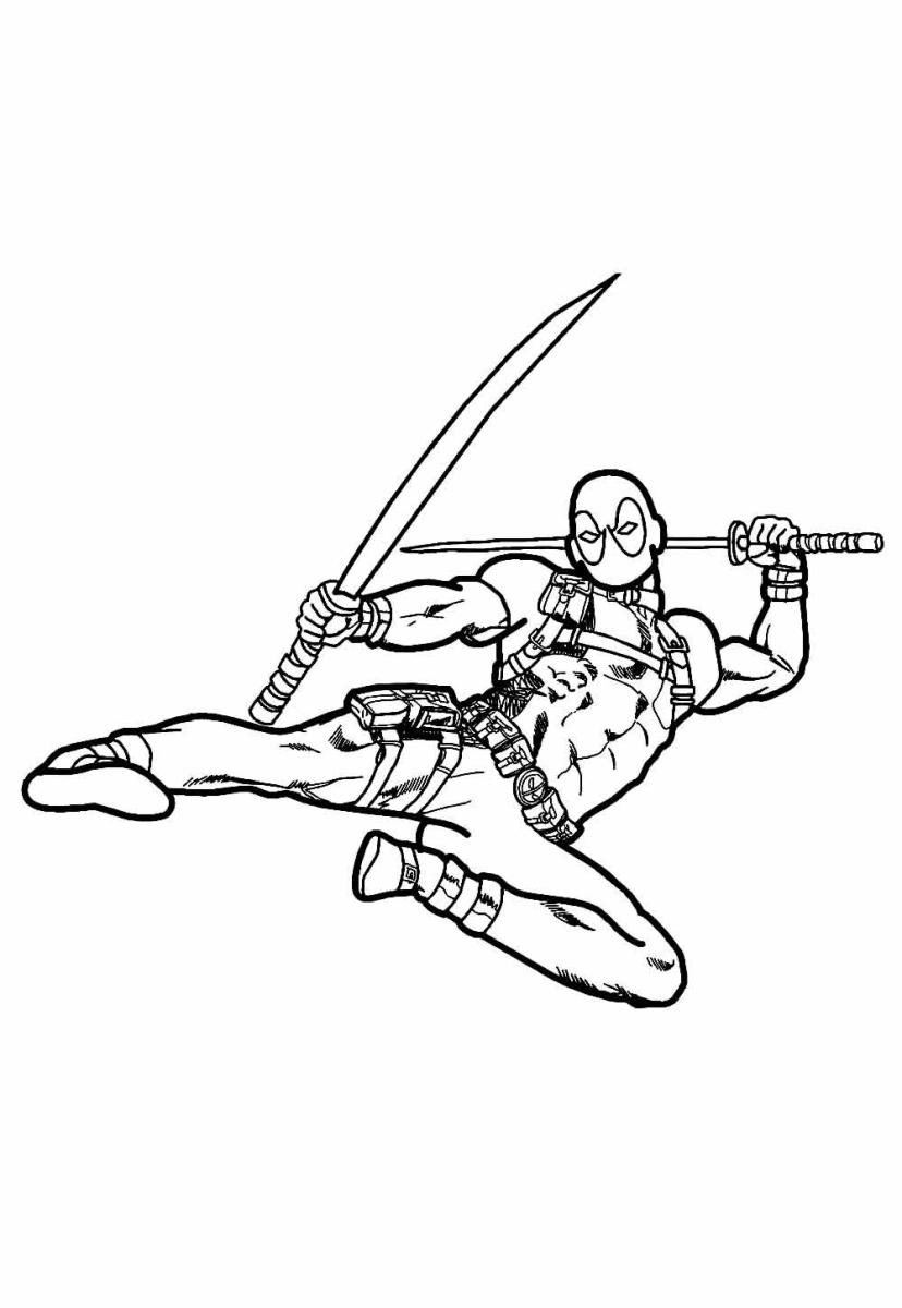 Aventura Colorida com Deadpool em Ação