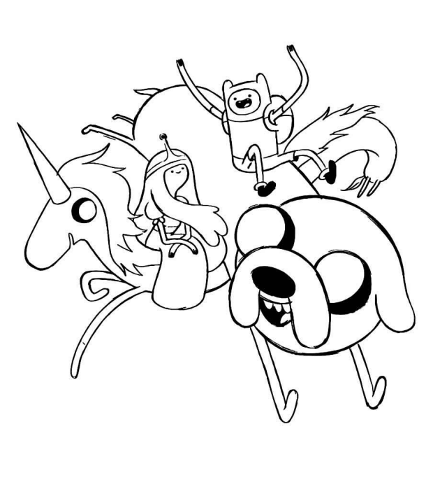 Aventura Colorida com Finn, Jake e Princesa Jujuba