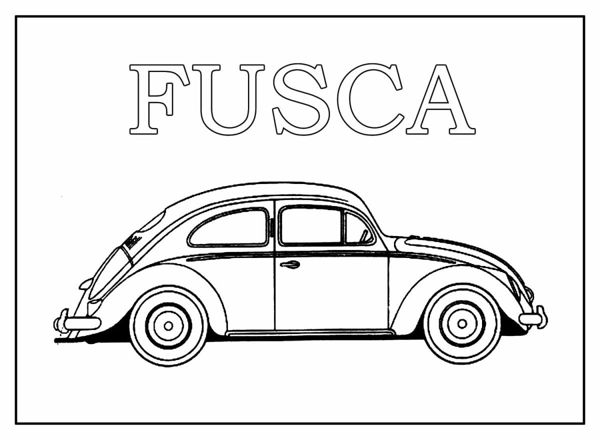 Aventura Colorida com o Clássico Fusca