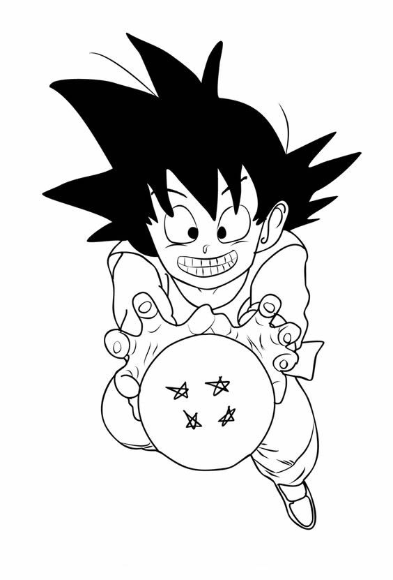 Aventura Colorida com Goku e a Esfera do Dragão