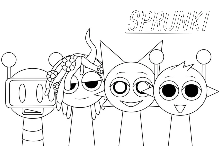 Aventura Colorida com os Amigos Sprunki