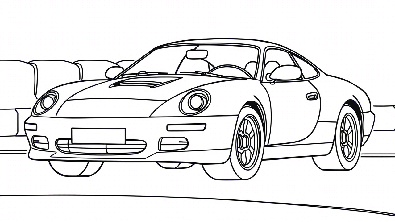 A Aventura de Colorir Carros Clássicos