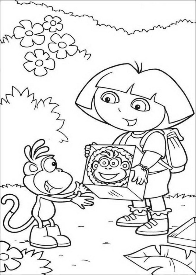 Aventura de Colorir com Dora e Botas