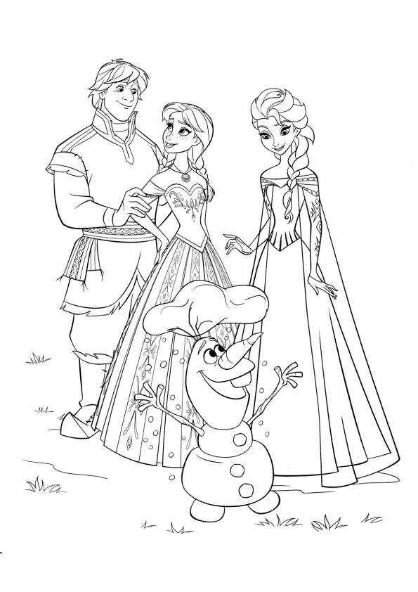 Aventura Congelante com Elsa, Anna, Kristoff e Olaf