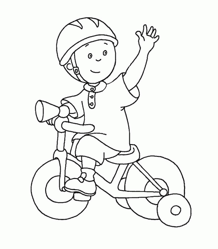Aventura de Caillou na Bicicleta