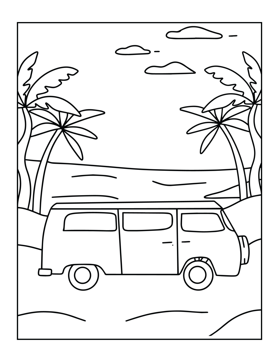 Aventura de Kombi à Beira-mar