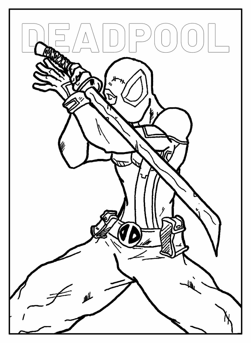 Aventure-se com Deadpool: O Desenho para Colorir