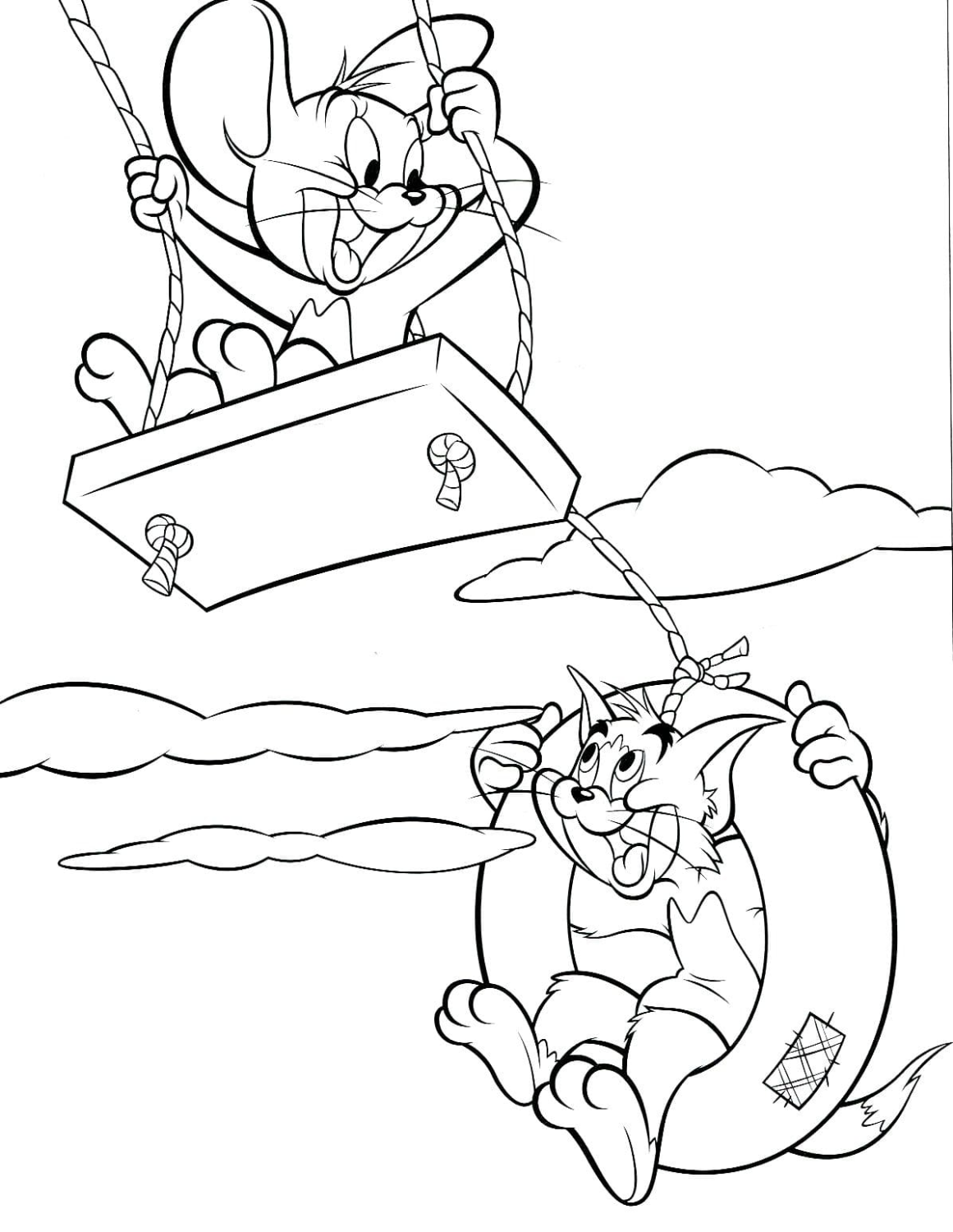 Aventura Divertida de Tom e Jerry nos Céus