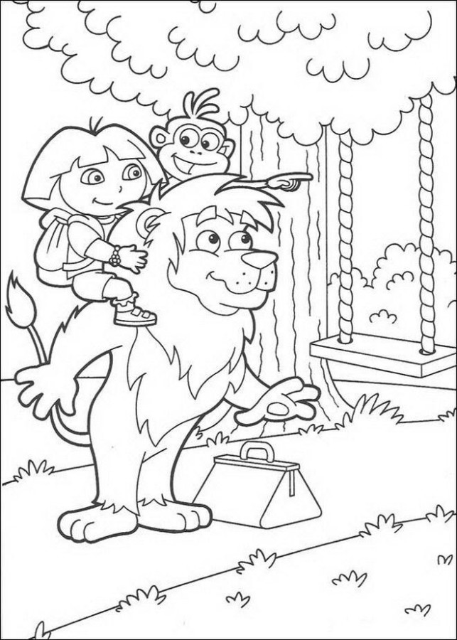 Aventura de Dora e Botas com o Amigável Leão
