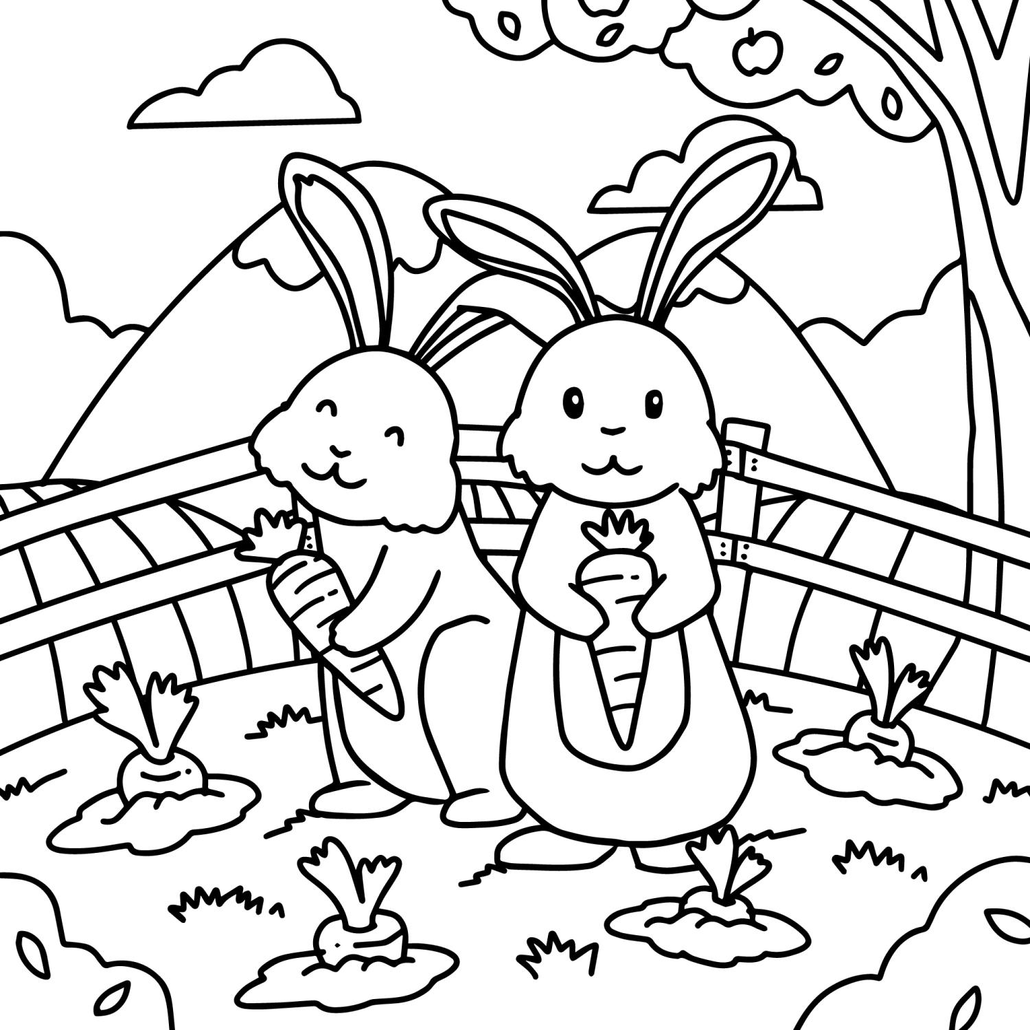Aventura dos Coelhos no Jardim