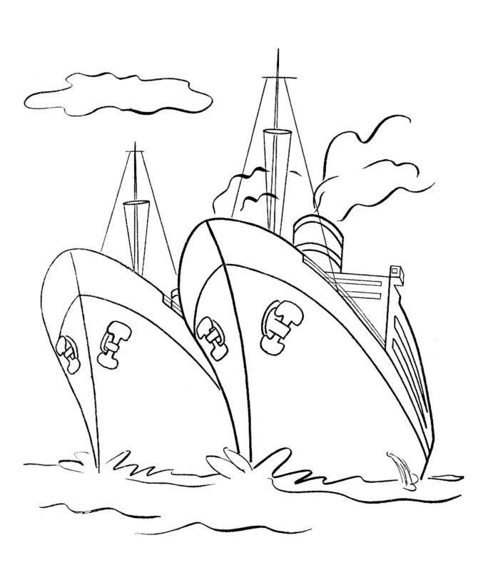 Aventura dos Navios no Oceano