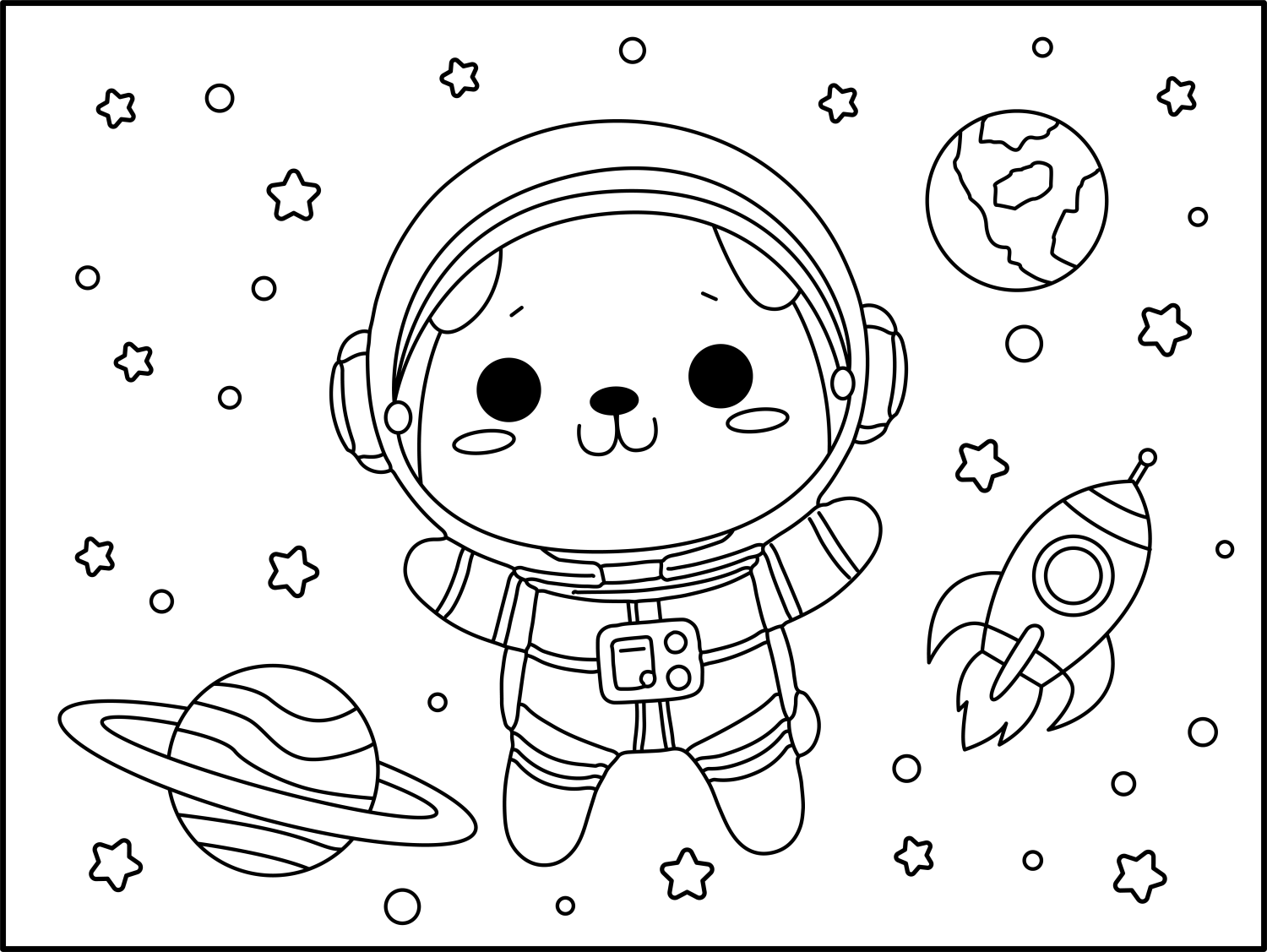 Aventura Espacial com Cão Astronauta