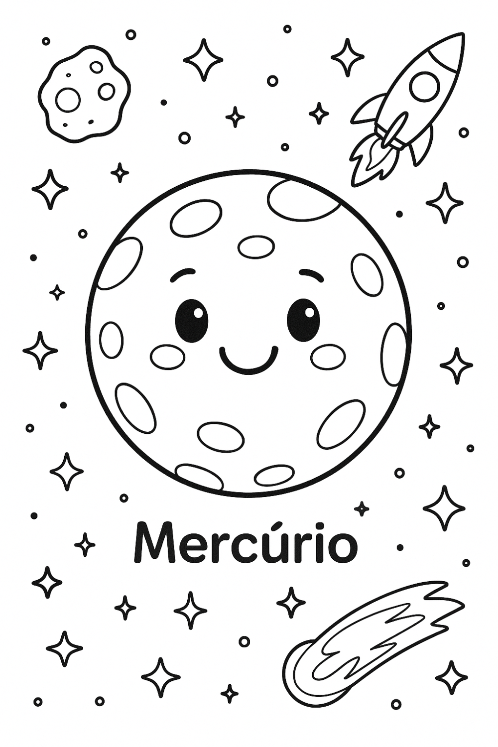 Aventura Espacial com Mercúrio Sorridente