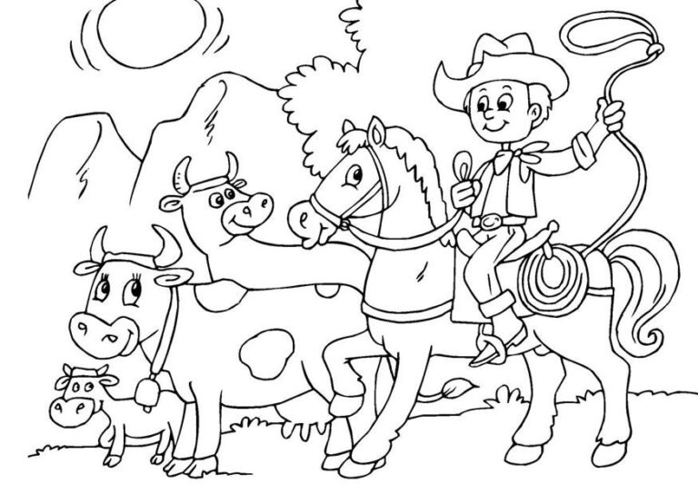 Aventura na Fazendinha: Cowboy e seus Amigos Animais