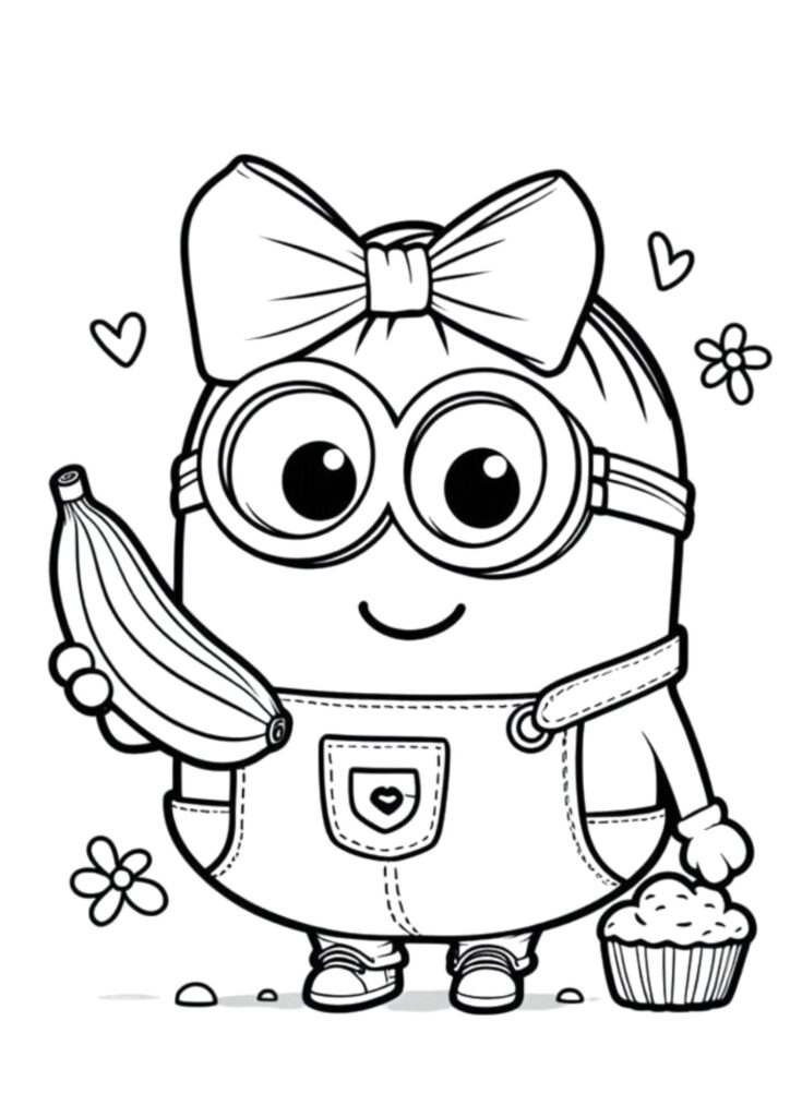 Aventura Fofa dos Minions com Banana e Cupcake
