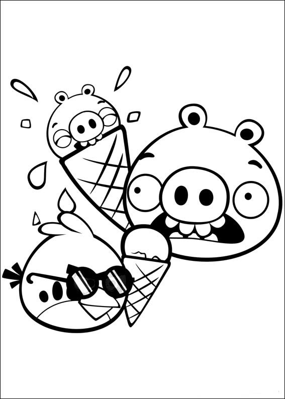 Aventura Gelada com os Angry Birds e Pigs